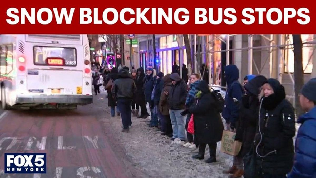 Concerns over snow blocking bus stops in NYC | Haystack News