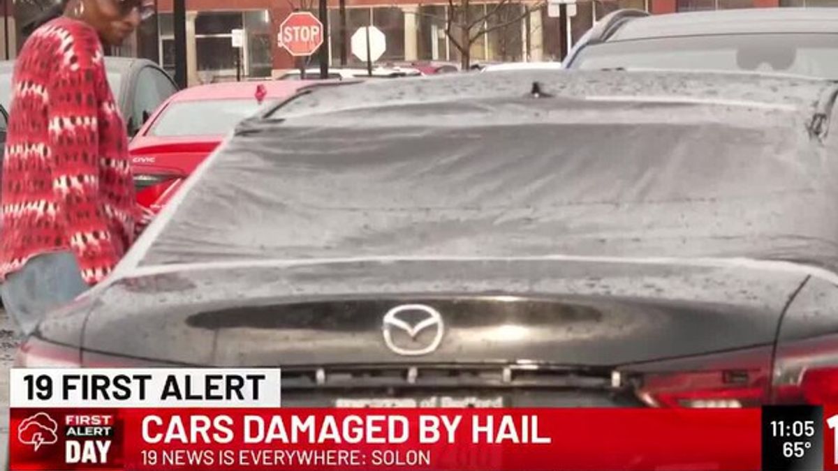 Solon pummeled by hail, smashing car windows and bringing down trees ...