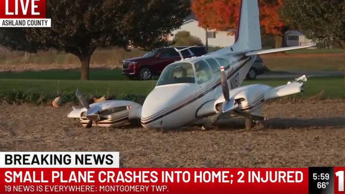 Small plane hits Ashland County house after possible engine failure ...