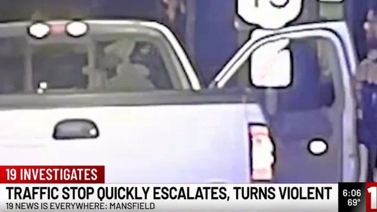 Police bodycam shows Mansfield traffic stop excessive force dispute ...
