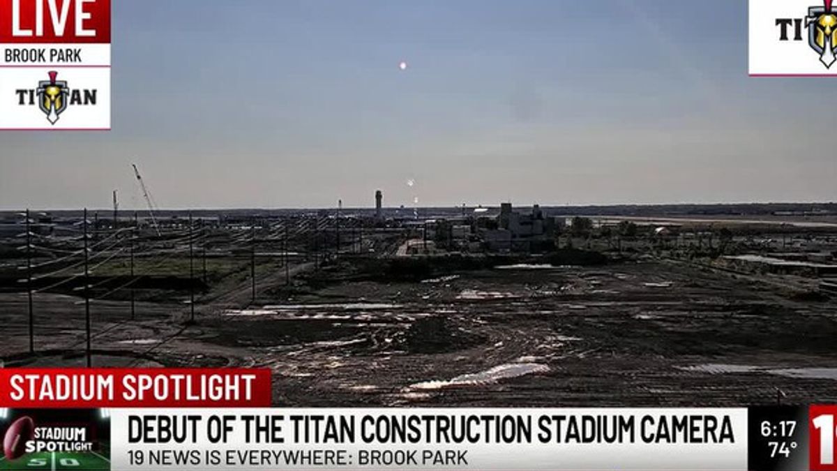19 News debuts Browns stadium construction camera in Brook Park ...