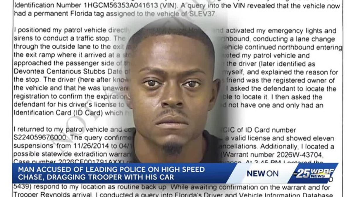 Boynton Beach police arrest suspect after trooper dragged, high-speed ...