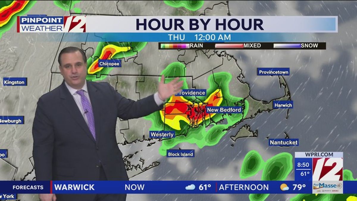 WPRI 12 Weather Forecast for 4/15/26: Warm again today with some late ...