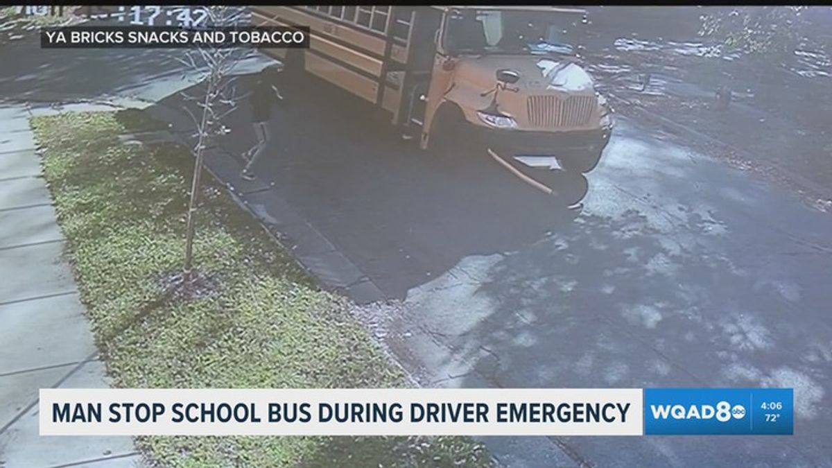 Minnesota man's quick action stops school bus after driver has medical ...