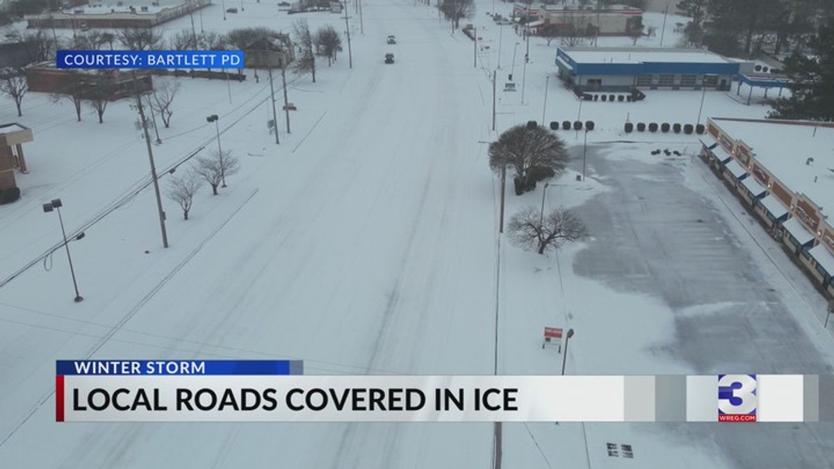 Local roads covered in ice | Haystack News