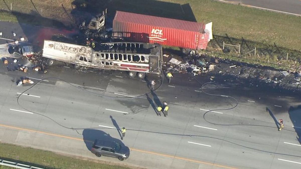 Man dies in fiery tractor-trailer crash on I-85 in Rowan County ...