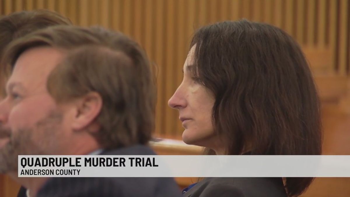 Trial begins for woman accused of killing her four family members ...