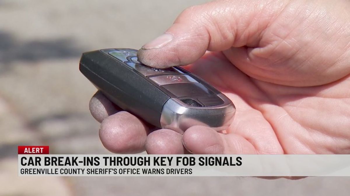 Greenville County sees rise in high-tech car thefts using key fob ...