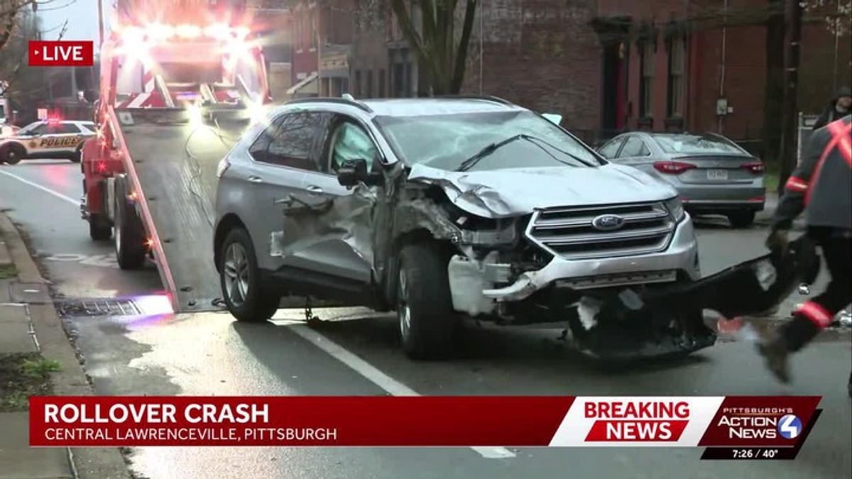 Person sent to hospital after rollover crash in Pittsburgh | Haystack News