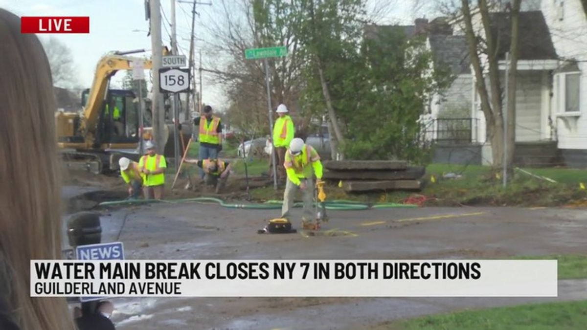 Water main break closes NY 7 in both directions | Haystack News