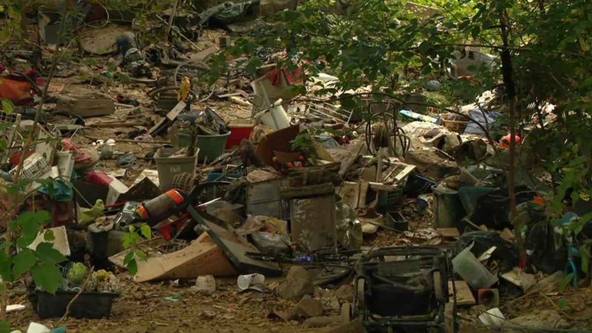 Crews moving in to clean up mess left behind at former homeless ...