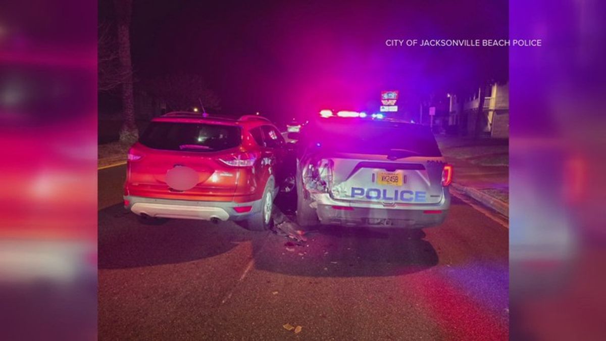 Video shows moments impaired driver hits Jacksonville Beach Police ...
