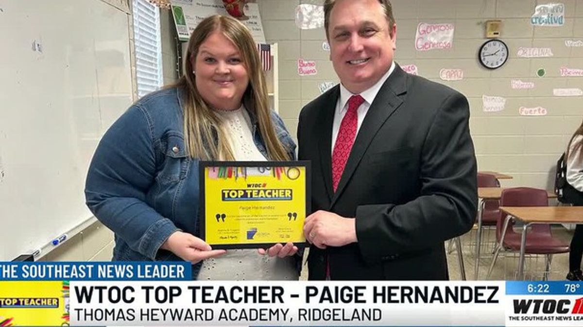 WTOC Top Teacher: Paige Hernandez | Haystack News