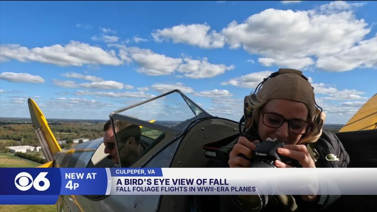 Meteorologist Julie Watkins gets a bird's-eye view of autumn with a ...