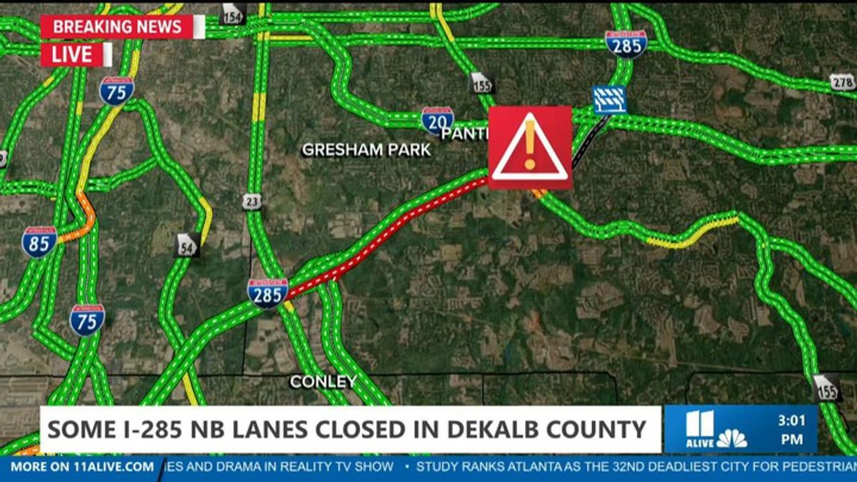 Car fire backs up I-285 northbound | Haystack News