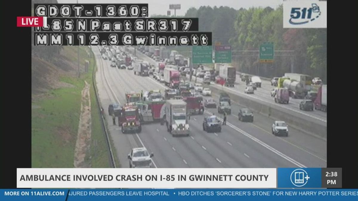 Ambulance involved in crash on I-85 in Gwinnett | Haystack News