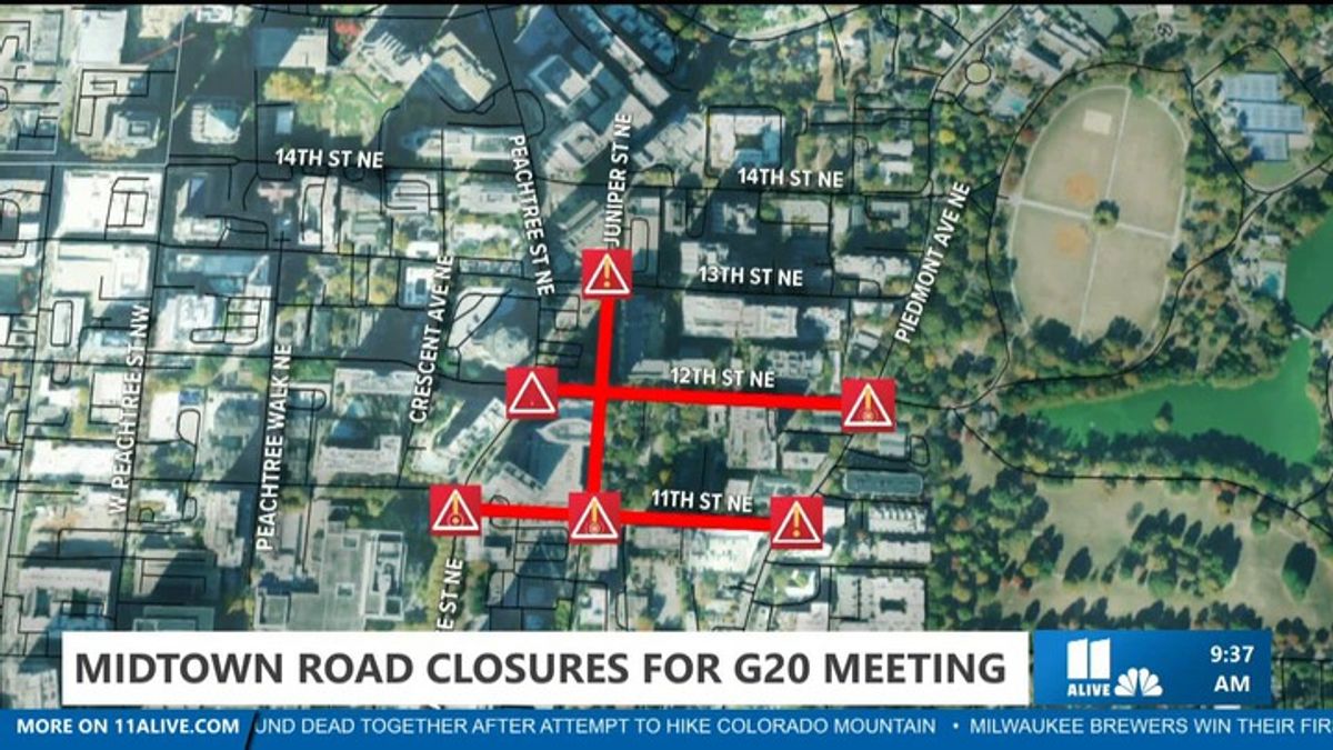Midtown road closures for G20 meeting | Haystack News