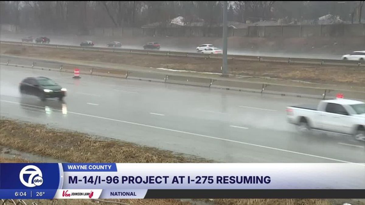 M-14/I-96 project at I-275 resuming, closing westbound lanes for months ...