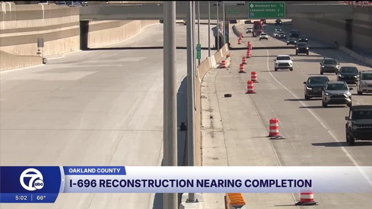 Westbound I-696 traffic shifting back to newly reconstructed lanes this ...