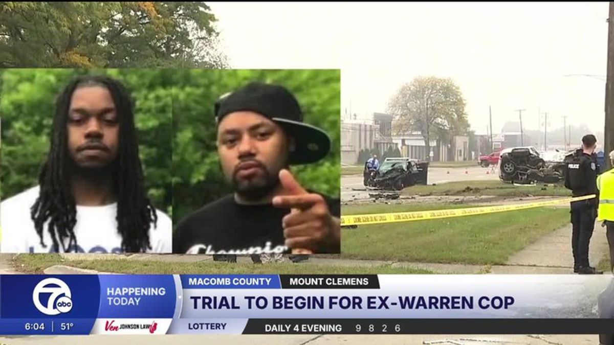 Manslaughter trial begins for Warren officer in 2024 crash that killed ...