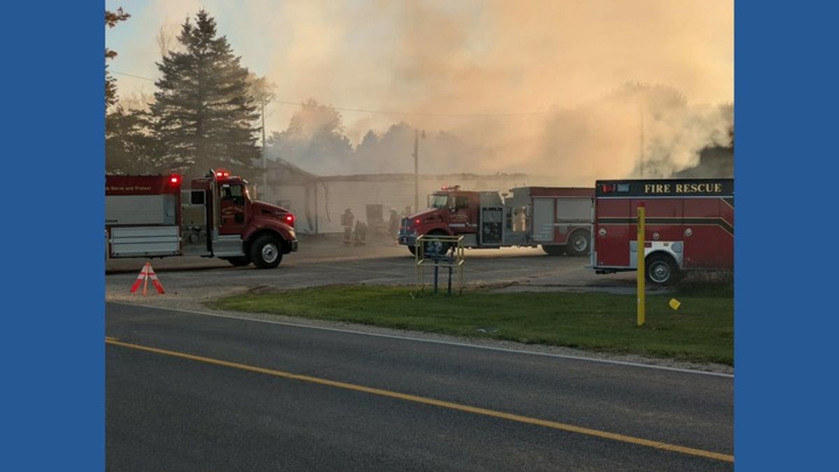 Newaygo County Sportsman's Club on fire | Haystack News