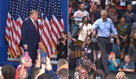 Obama, Trump rally in battleground state Michigan | Haystack News
