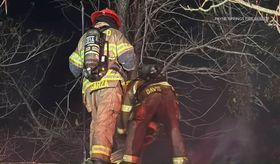Fire in Henderson County sends flames up to 100 feet into the air ...