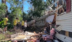 Faith-based volunteers tackle hurricane debris cleanup for ...
