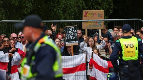 UK anti-migrant protests erupt after asylum seeker assault charged with