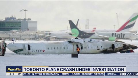 Toronto plane crash: Footage shows inside passenger plane after crash