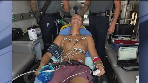 View of Shark bite victim speaks after encounter | Haystack News