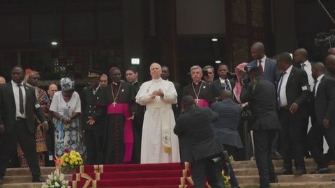 Pope Leo XIV shares a message of peace during his 11-day tour of Africa