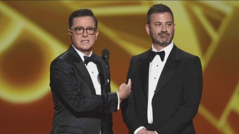 Late night television hosts support Jimmy Kimmel after suspension