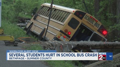 Several students injured in Sumner County school bus crash | Haystack News