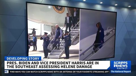 Biden and Harris assessing Helene damage in North Carolina, Georgia ...