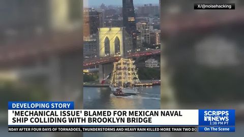 Mexican Navy ship was moving in reverse before fatal Brooklyn Bridge