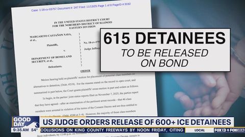 US Judge orders release of 600+ ICE detainees in Chicago amid protests ...