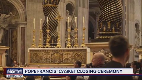 Cardinals close Pope Francis' casket ahead of Saturday's funeral
