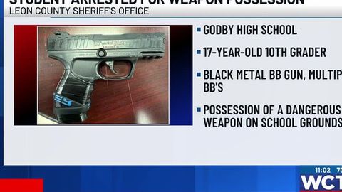 LCSO: Godby High student arrested Friday after bringing BB gun to ...
